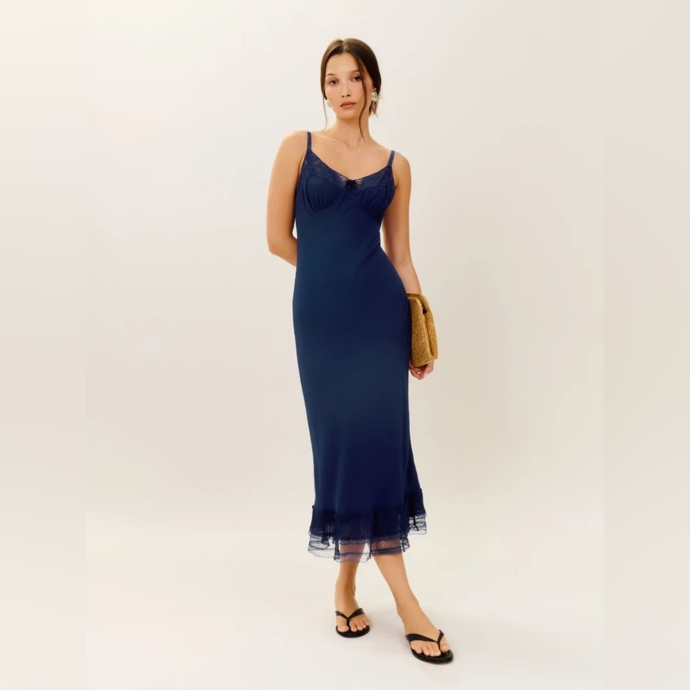 Reformation Audrina dress Danube color size 2 NWT